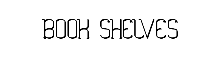 BOOK SHELVES  免费字体下载