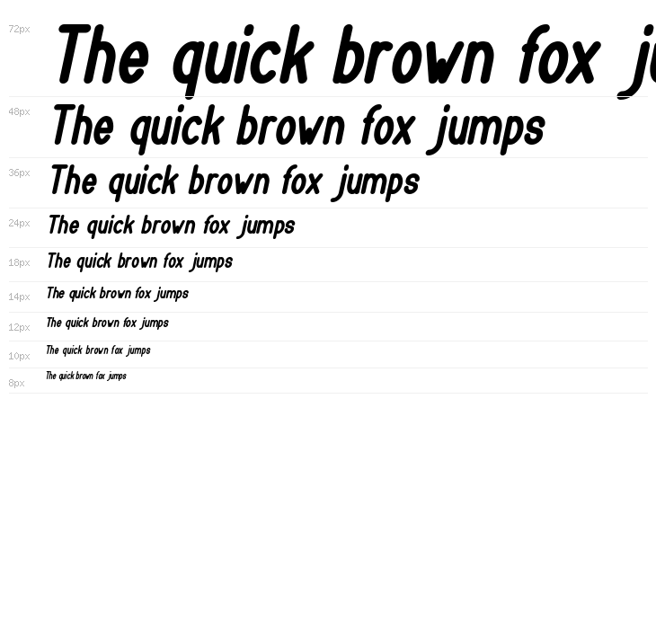 BOOKMARK Bold Italic Waterfall