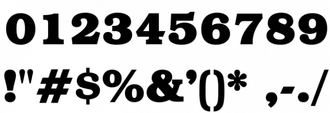 BOOKmanOpti-Bold Font OTHER CHARS