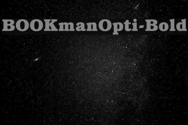 BOOKmanOpti-Bold Font examples