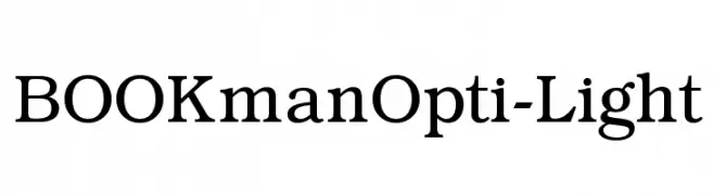 BOOKmanOpti-Light  baixar fontes gratis