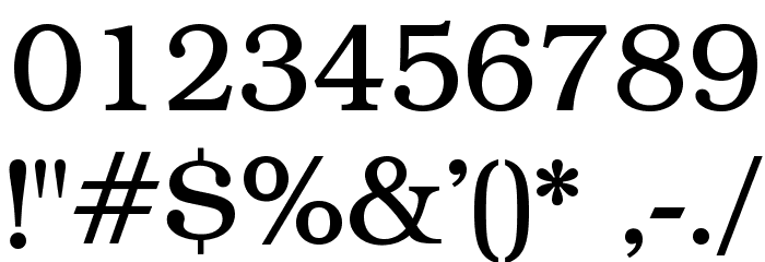 BOOKmanOpti-Light Font OTHER CHARS
