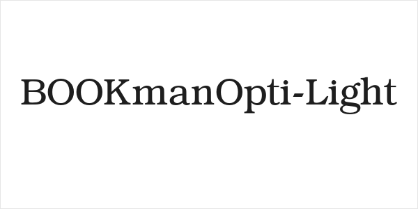 BOOKmanOpti-Light Logo