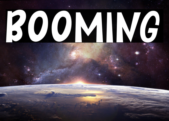 BOOMING फ़ॉन्ट examples