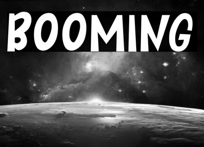 BOOMING फ़ॉन्ट examples