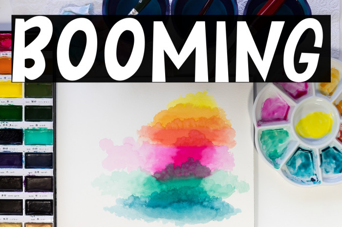BOOMING फ़ॉन्ट examples