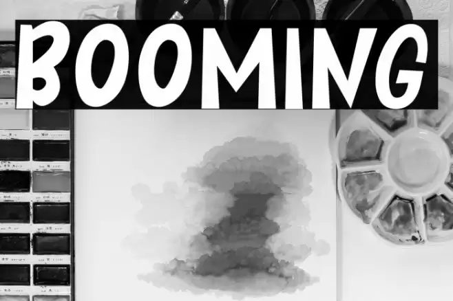 BOOMING फ़ॉन्ट examples