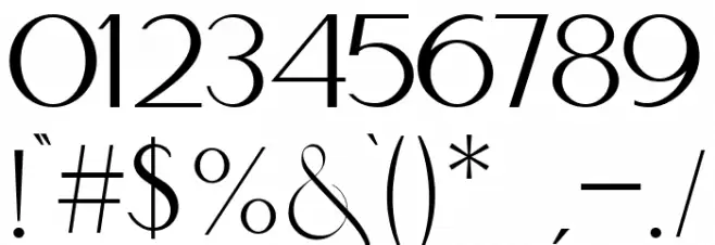 BOOWIE Font OTHER CHARS