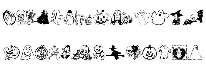BOO Font LOWERCASE