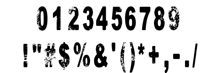 BORing Font OTHER CHARS