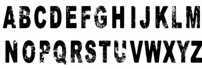 BORing Шрифта ВЕРХНИЙ