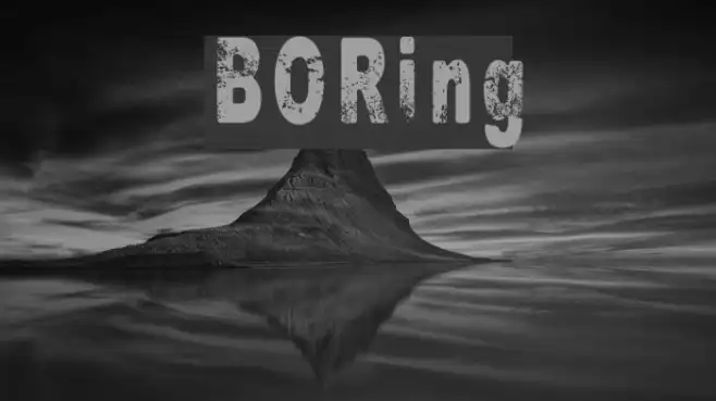 BORing Example 3