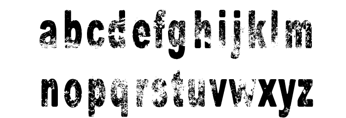 BORing Font LOWERCASE