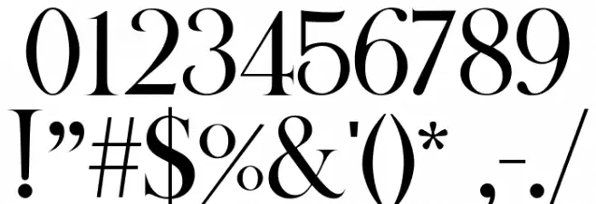 BOSQUE Font OTHER CHARS