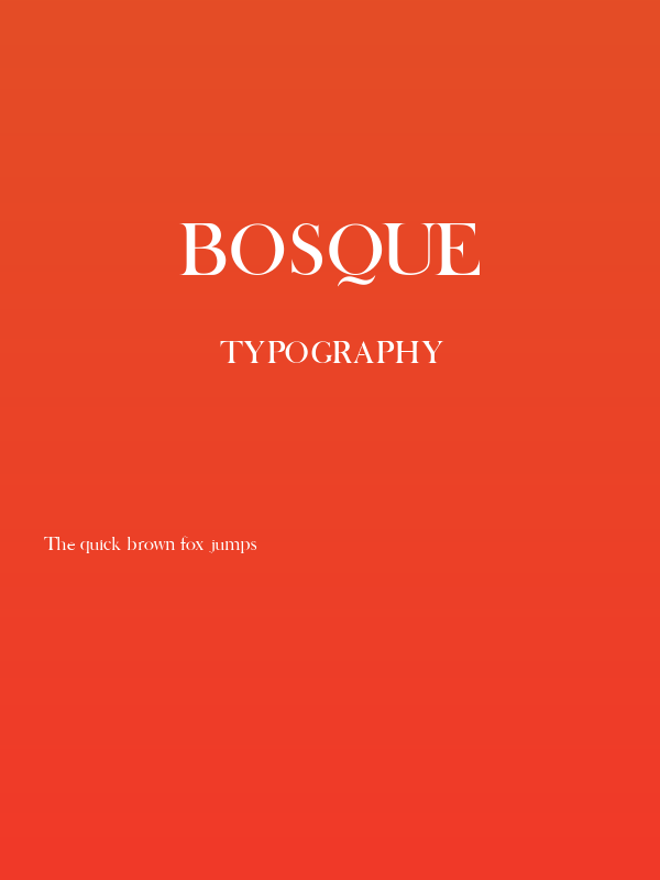 BOSQUE Poster