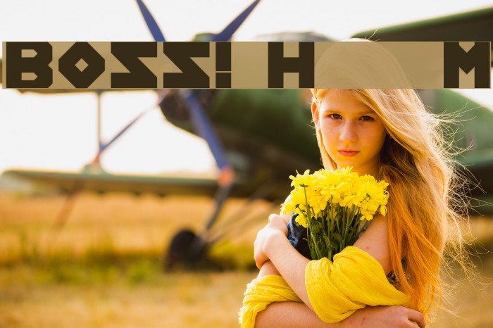 BOSS! Help Me Font examples