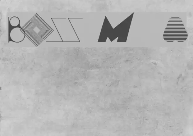 BOSS M  A Font examples