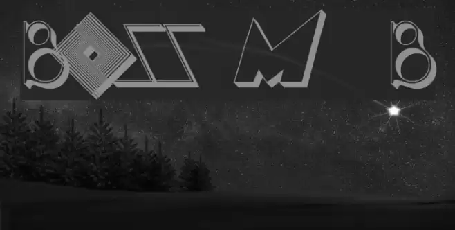 BOSS M  B Font examples