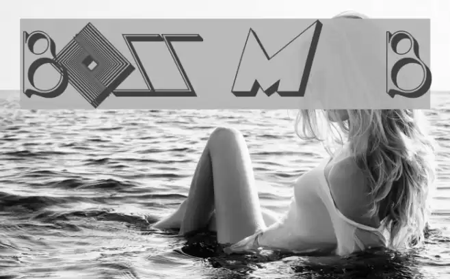 BOSS M  B Font examples