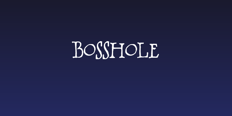 BOSSHOLE Social Header