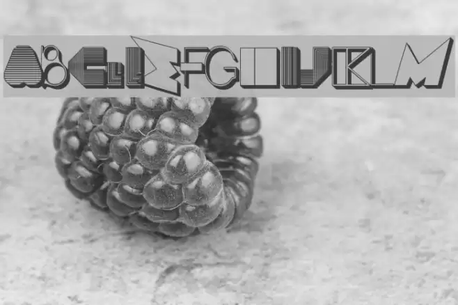 BOSSM-B Font examples