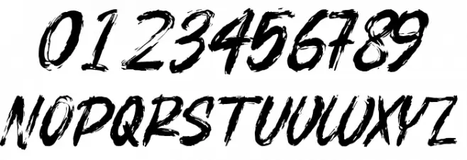 BOSTHON BRUSH Font OTHER CHARS