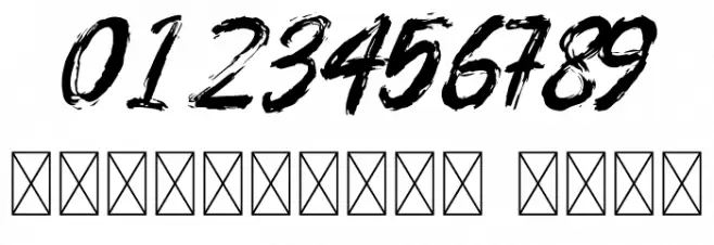 BOSTHON BRUSH Font OTHER CHARS