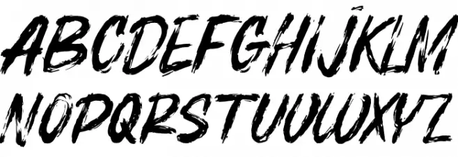 BOSTHON BRUSH 字体 大写
