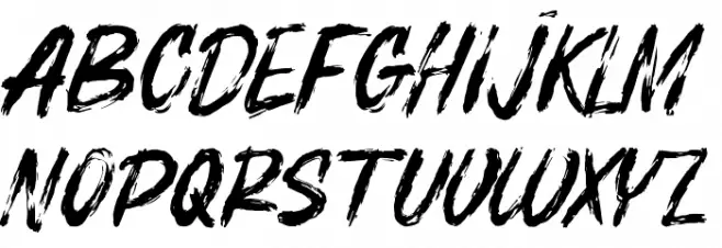 BOSTHON BRUSH Schriftart Groß