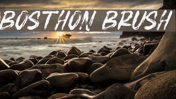 BOSTHON BRUSH Fonte examples