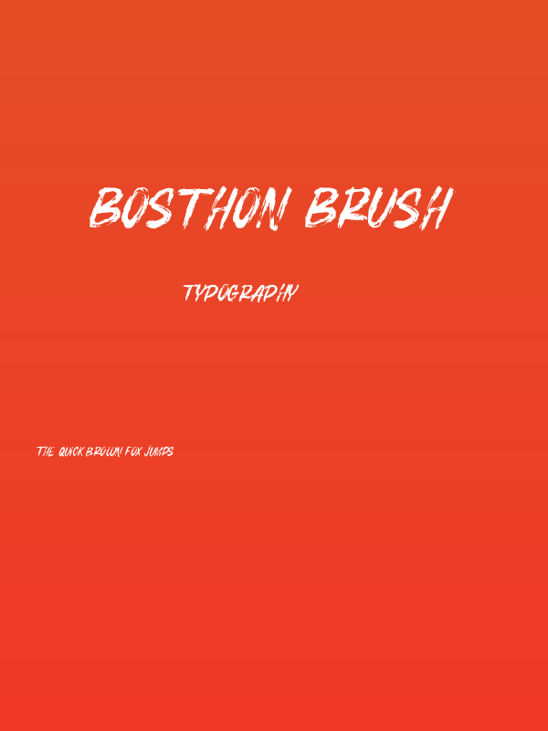 BOSTHON BRUSH Poster