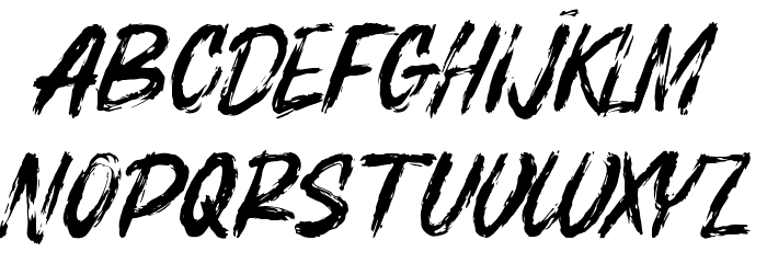 BOSTHON BRUSH Fonte MINÚSCULAS