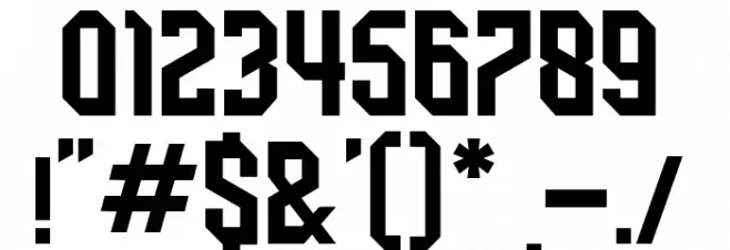 BOSTON CAPS Font OTHER CHARS