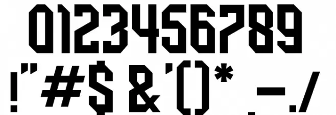 BOSTONCAPS Font OTHER CHARS