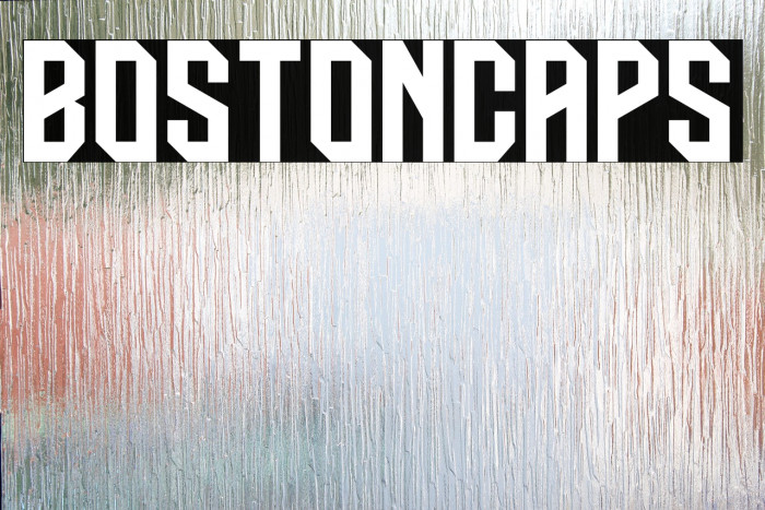 BOSTONCAPS Font examples