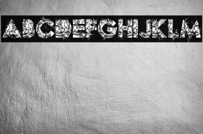 BOTANIC PERSONAL USE Bold Caratteri examples