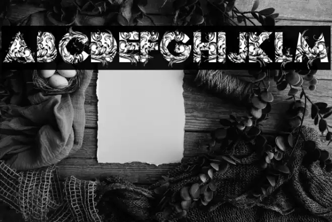 BOTANIC PERSONAL USE Bold Caratteri examples