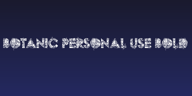 BOTANIC PERSONAL USE Bold Social Header