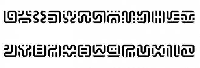 BOTW Hylian Regular Font Litere mici