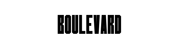 BOULEVARD  フリーフォントのダウンロード