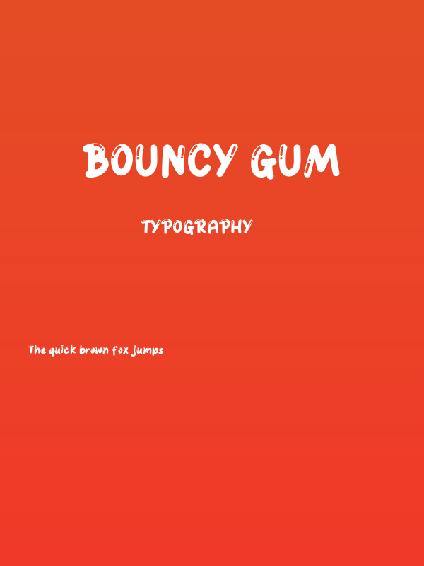 BOUNCY GUM Poster