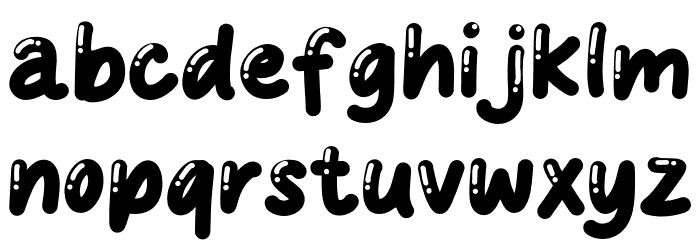 BOUNCY GUM Font LOWERCASE