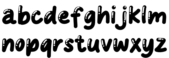 BOUNCY GUM Font LOWERCASE