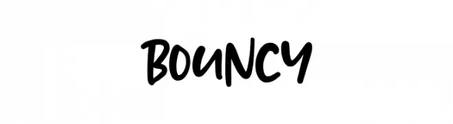 BOUNCY  Fuentes Gratis Descargar