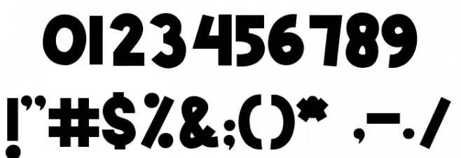 BOUNDY Font OTHER CHARS