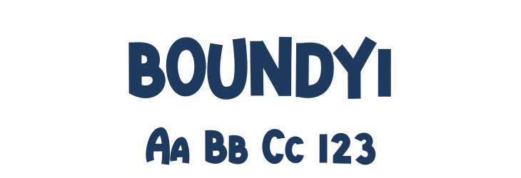 BOUNDY1 Font Preview