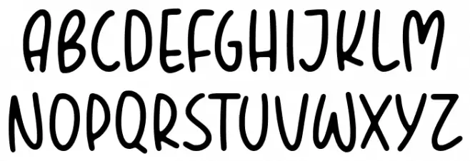 BOUNTIES Schriftart Groß