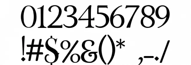 BOURDEWAY Font OTHER CHARS