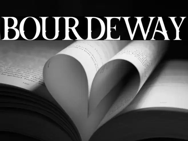 BOURDEWAY Font examples