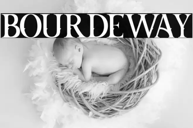 BOURDEWAY Font examples